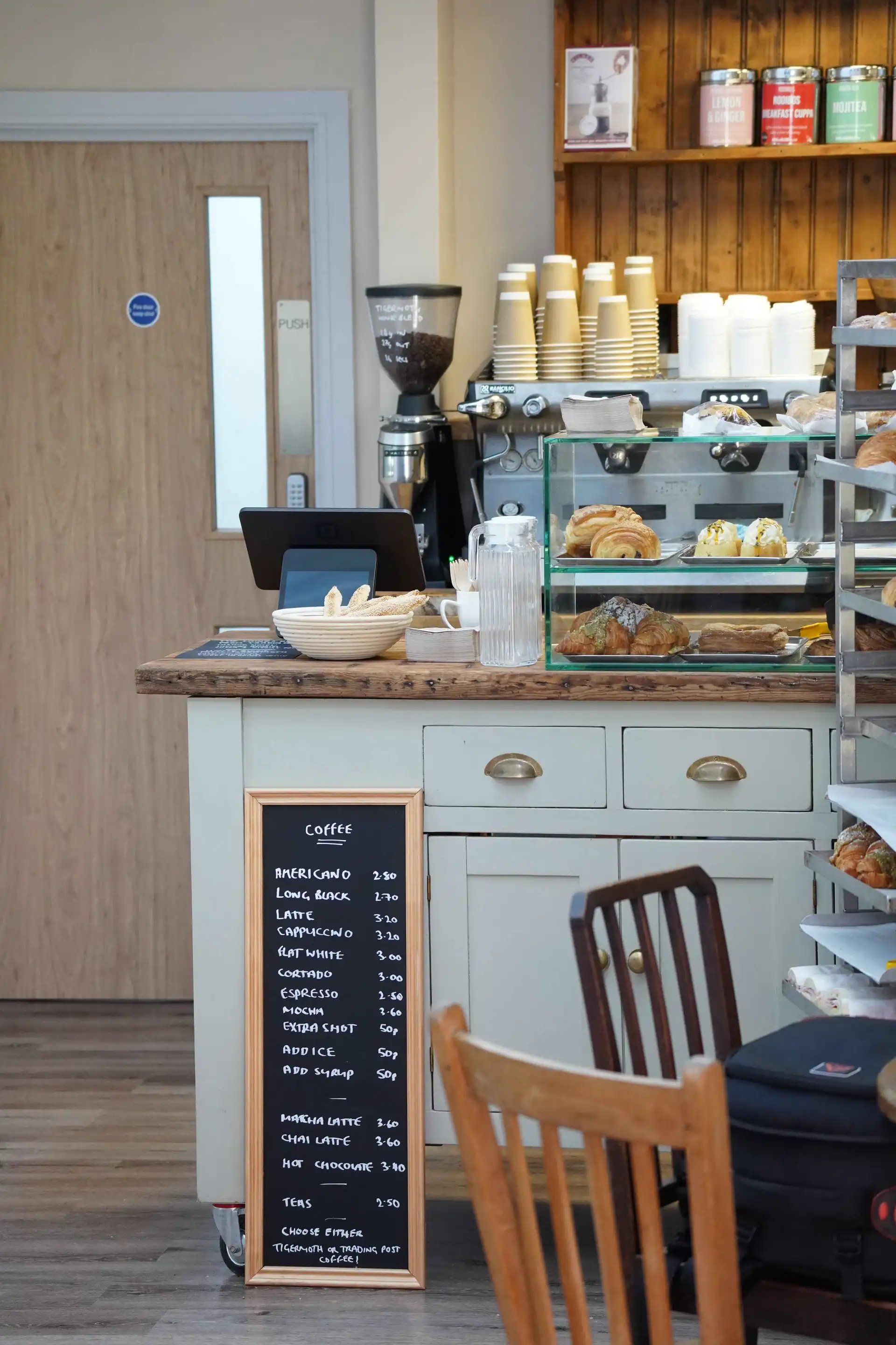 Inside the Coburn & Baker bakery shop and cafe