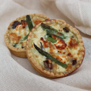 Gluten Free Asparagus, Goat Cheese & Red Onion 4" Quiche (Pack of 2)