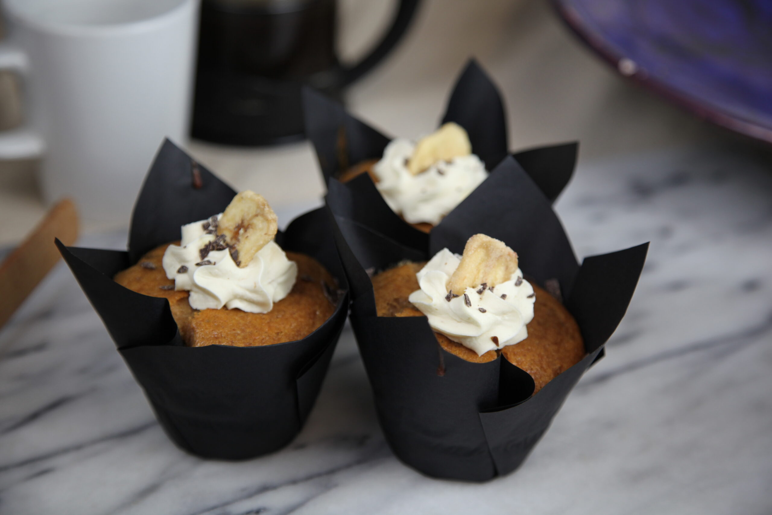 Box of 4 : Vegan Banana Choc Chip Muffins