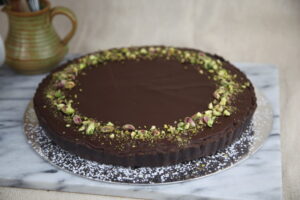 Chocolate & Pistachio Tart