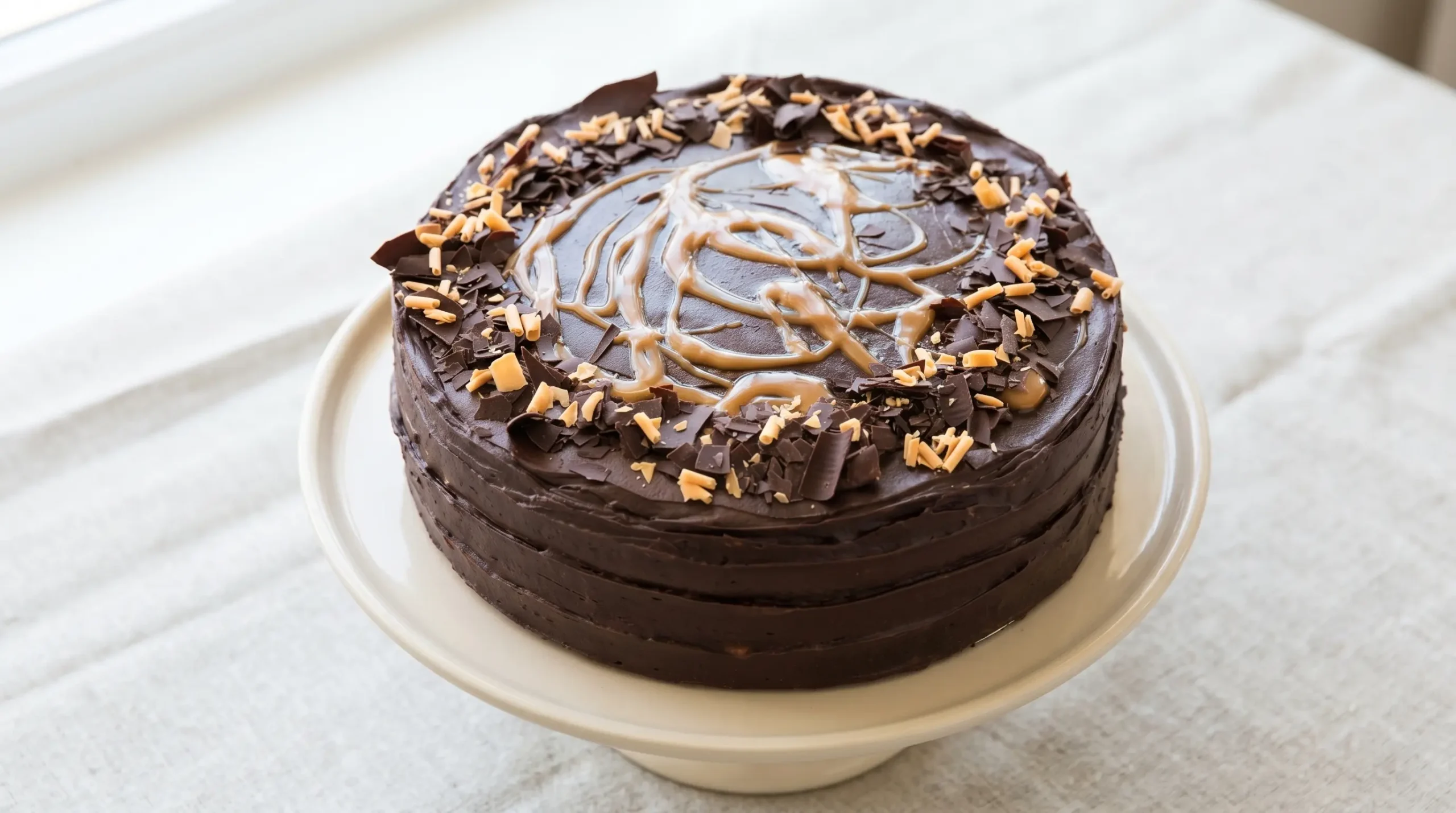 Gluten Free Chocolate Salted Caramel Cake